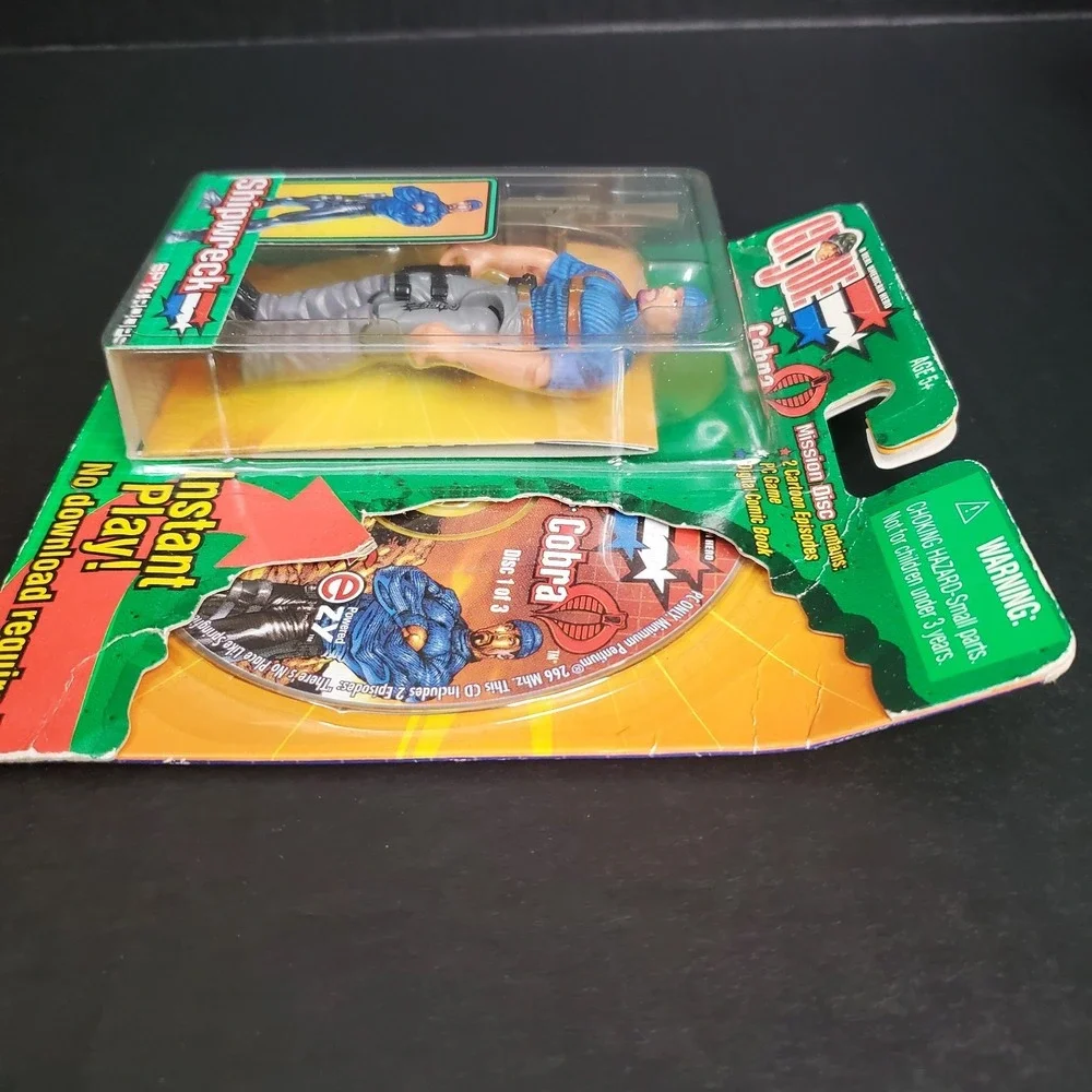 Gi Joe Spy Troops Shipwrecked Action Figure, Instant Mission Disc NOS Box Damage
